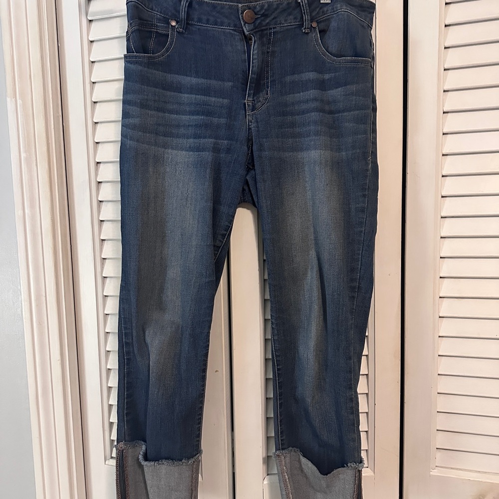 1822 Denim Dark Blue Ankle Jeans